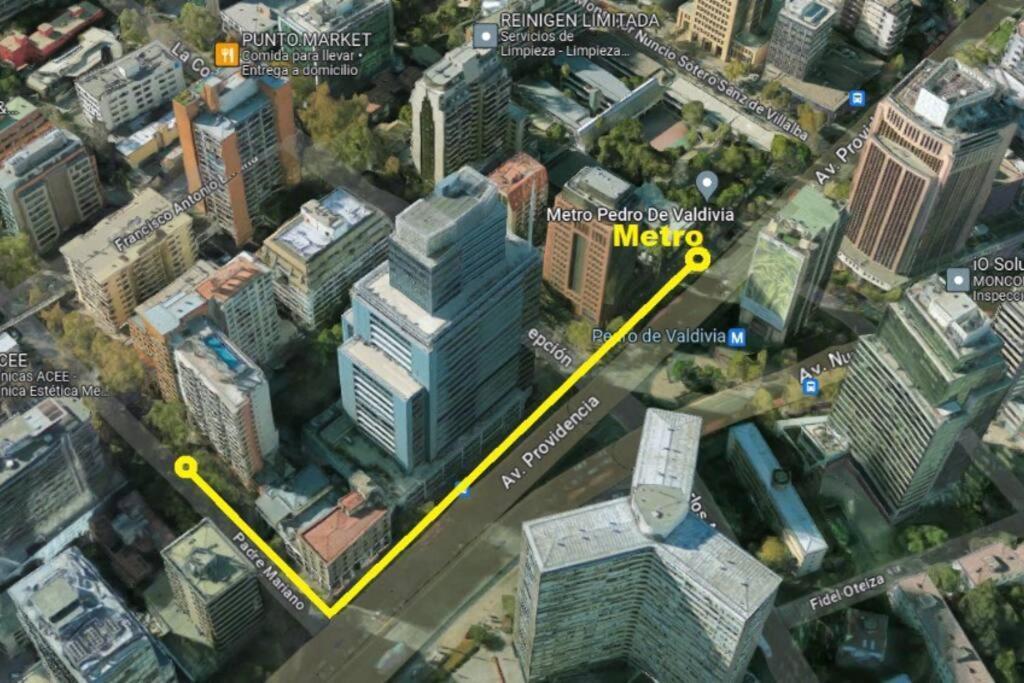 산티아고 Providencia A Pasos Del Metro Pedro De Valdivia 아파트 외부 사진